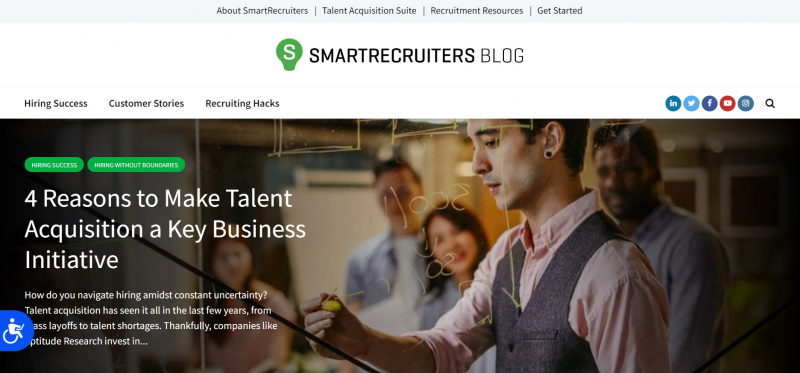Screenshot of https://www.smartrecruiters.com/blog/