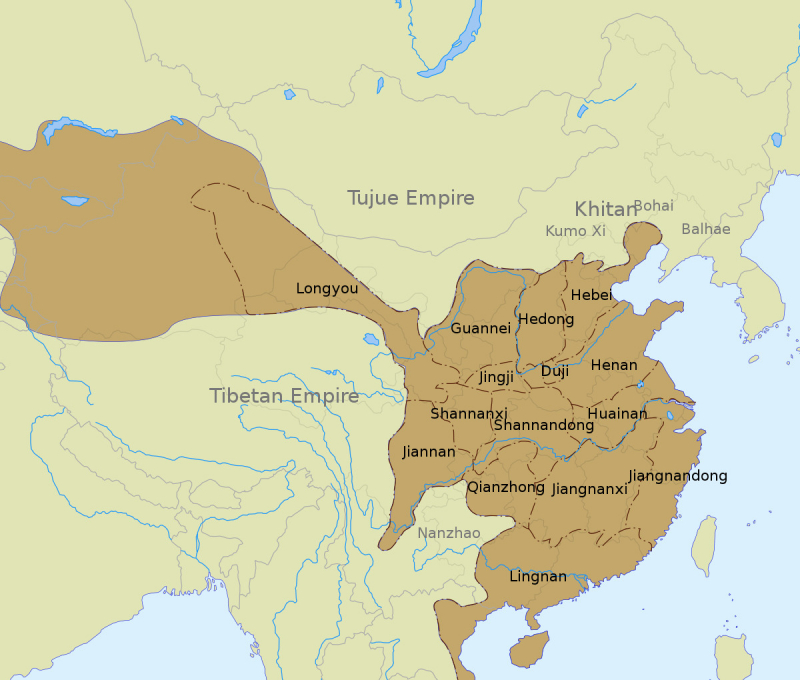 The Tang Dynasty's territory - Photo: wikipedia.org