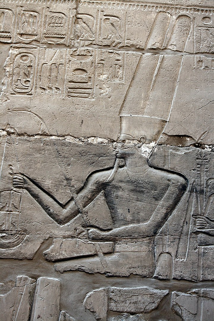 The god Amun in Karnak -en.wikipedia.org