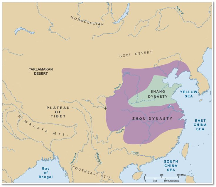 The Zhou dynasty's territory - Photo: pinterest.com