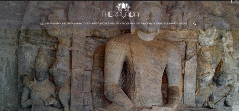 Screenshot of https://www.theravada.gr/