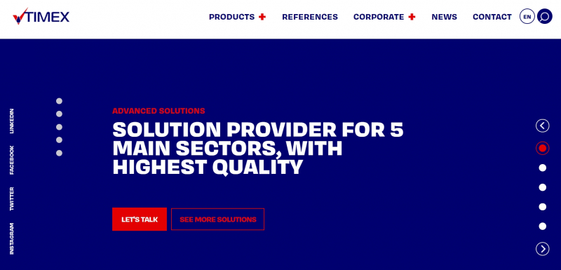 TIMEX Filtration and Water Systems Website