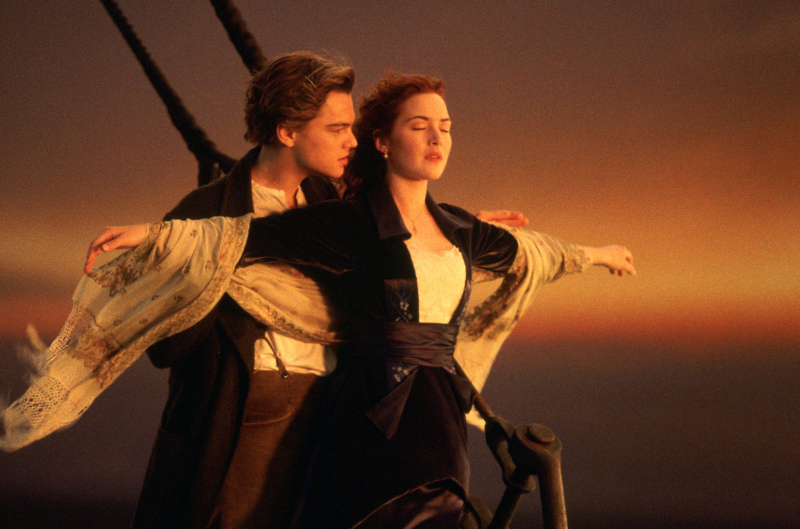 Jack and Rose played by Leonardo DiCaprio and Kate Winslet - www.timeout.com