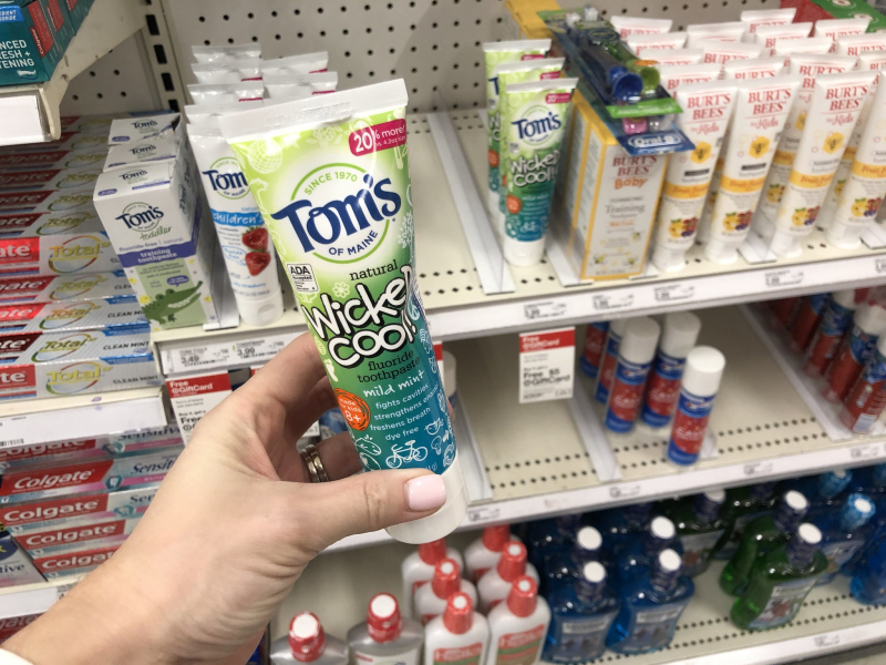 Tom's of Maine Toothpaste. Photo: passionforsavings.com
