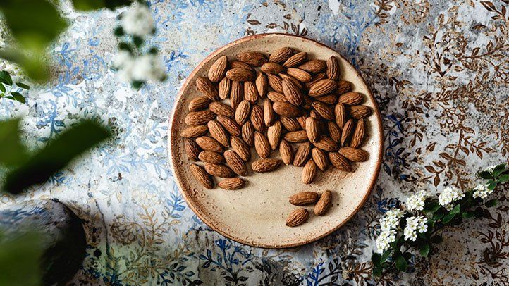 Top your food with chopped almonds