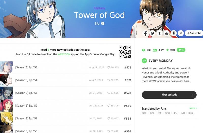 Screenshot via www.webtoons.com/en/fantasy/tower-of-god
