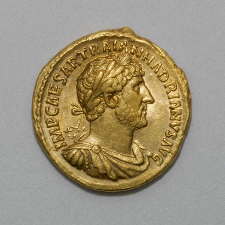 Coin depicting Hadrian the emperor - Photo: pinterest.com