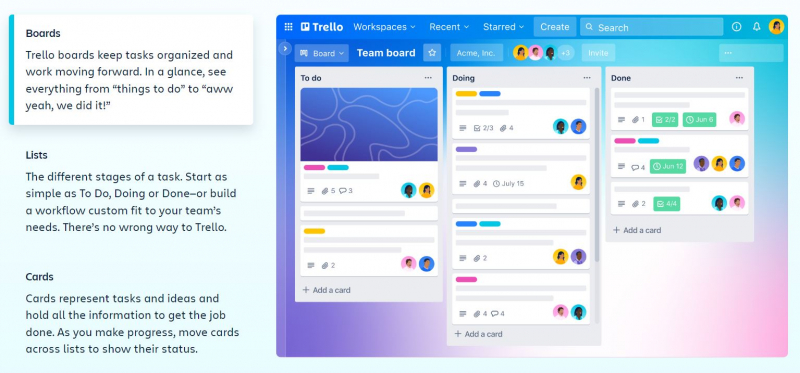 Screenshot of https://trello.com/