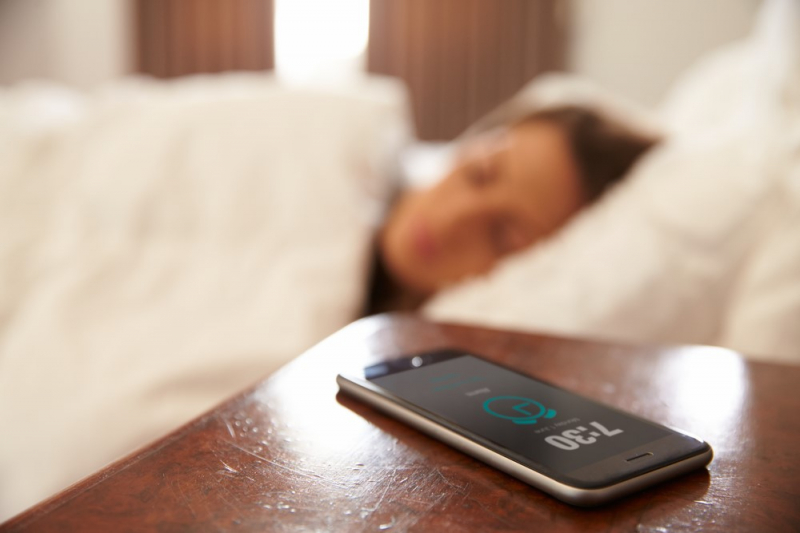 Turn off electronic devices before you go to sleep