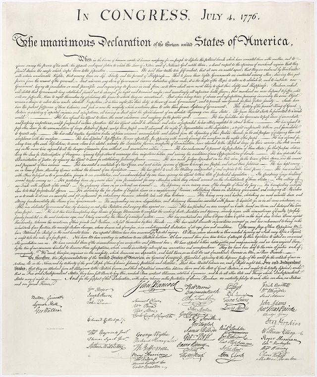 The Declaration of Independence -- www.aspeninstitute.org