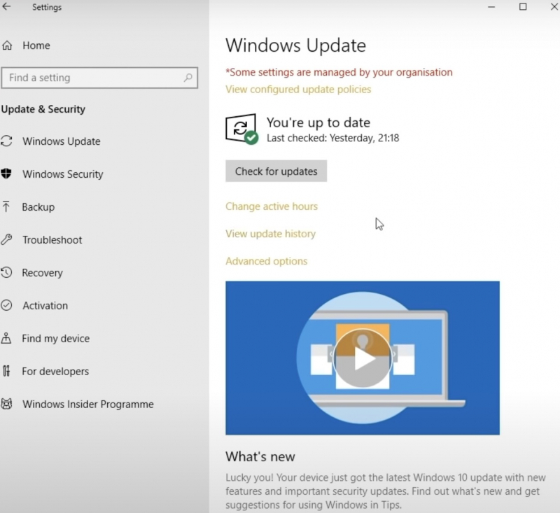 Update Windows 10