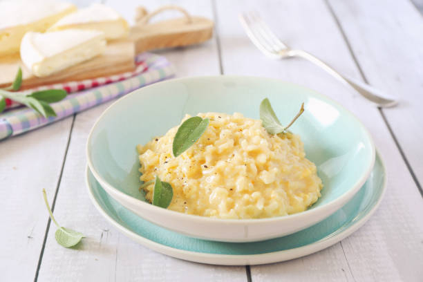 Use leftover rice to make a creamy risotto