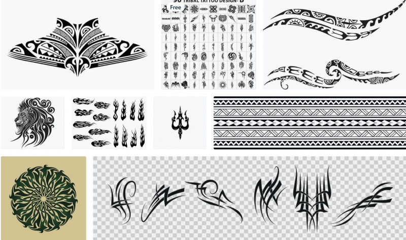 Screenshot of https://www.vecteezy.com/free-vector/tribal-tattoo