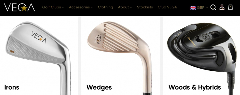 Screenshot via https://www.vega-golf.com/