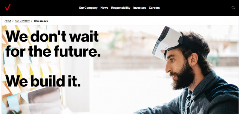 Verizon takes a stand on issues that support our customers, employees, and community- Screenshot photo