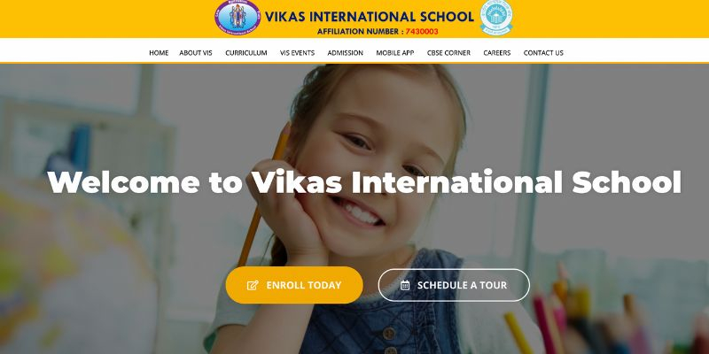 Screenshot of https://www.vikas.edu.my/