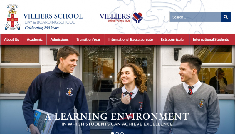 Screenshot of https://www.villiers-school.com/