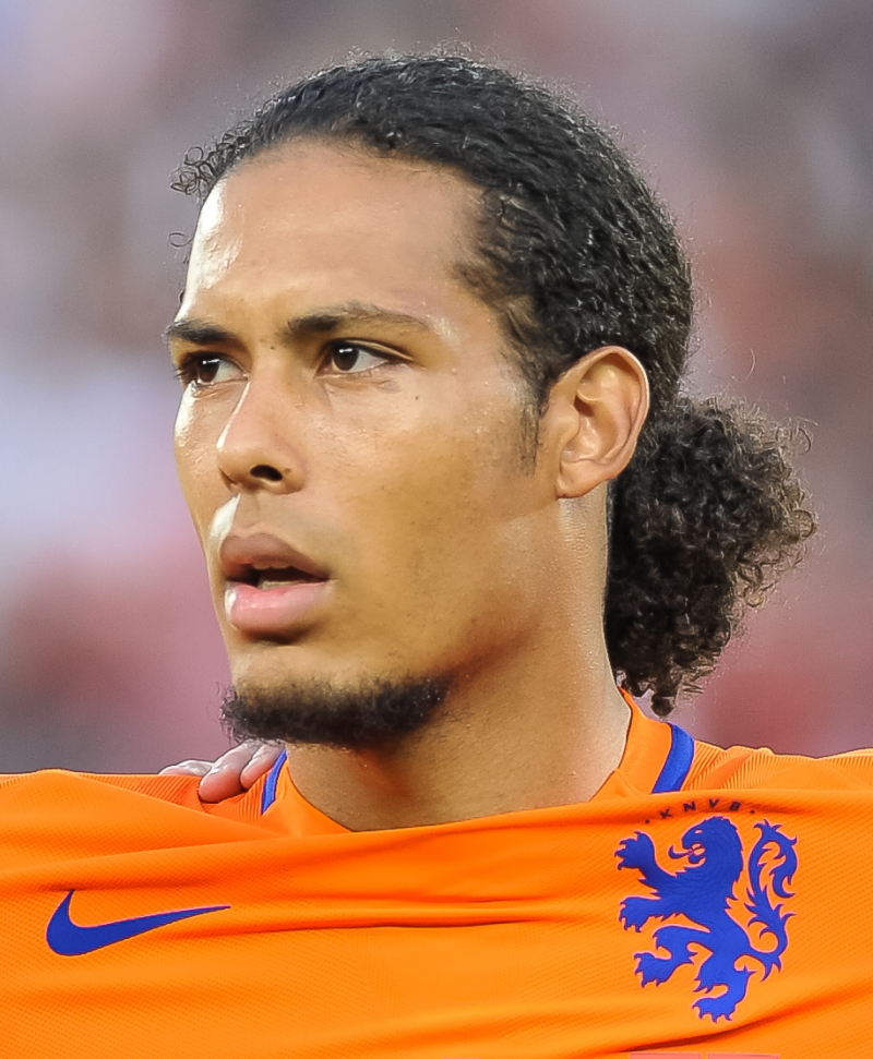 Van Dijk lining up for the Netherlands in 2016. Photo: wikipedia