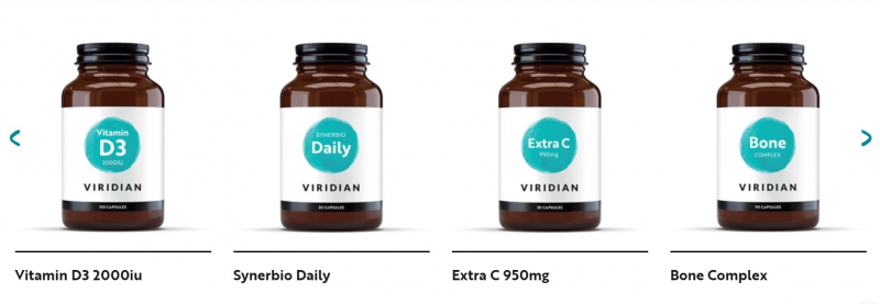Screenshot of https://viridian-nutrition.com/