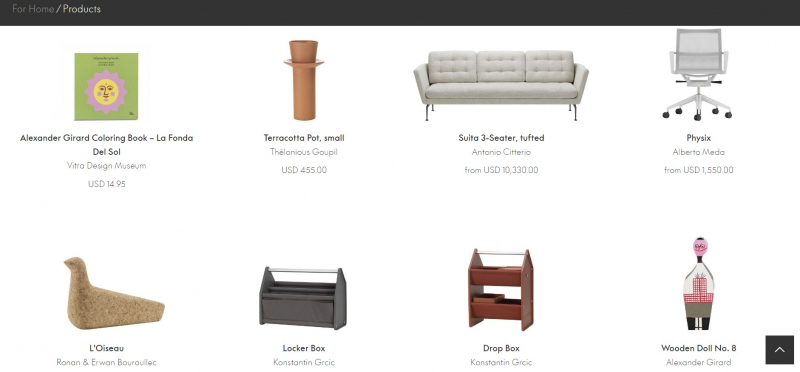 Screenshot of https://www.vitra.com/en-us/living/product
