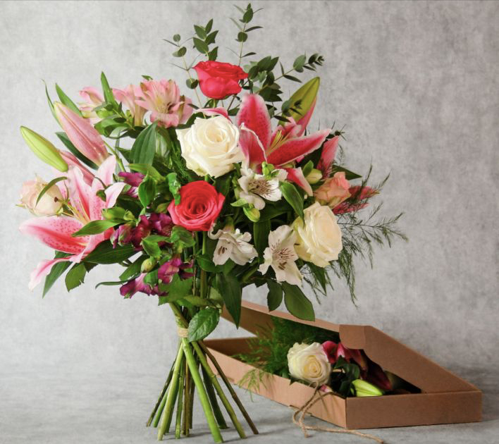 Photo: https://www.waitroseflorist.com/flowers/rose-lily-letterbox-418330