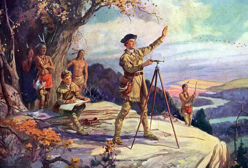Photo: George Washington As A Young Surveyor - pixel