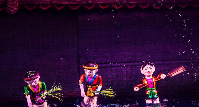 Watch a Show at the Thang Long Water Puppet Theatre