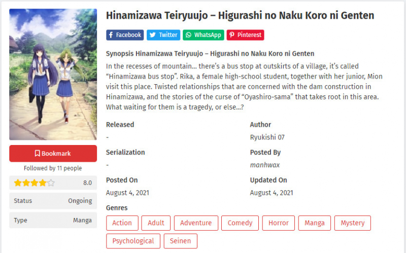 Screenshot of https://manhwax.org/manga/hinamizawa-teiryuujo-higurashi-no-naku-koro-ni-genten/