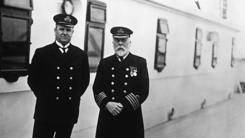 Photo: Purser McElroy and Captain Smith on the Titanic - gettyimages.com