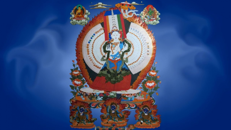 Photo on LotusBuddhas (https://lotusbuddhas.com/white-umbrella-goddess-mantra.html)