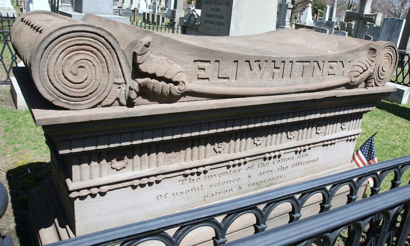 Grave of Eli Whitney -Photo: commons.wikimedia.org