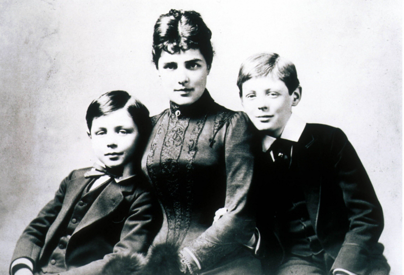 Churchill with his mom and his brother Jack -- www.thesun.co.uk