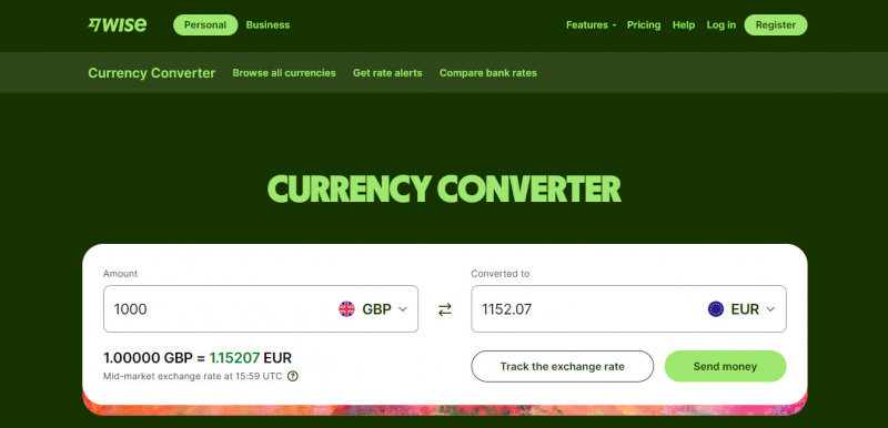Screenshot of https://wise.com/gb/currency-converter/