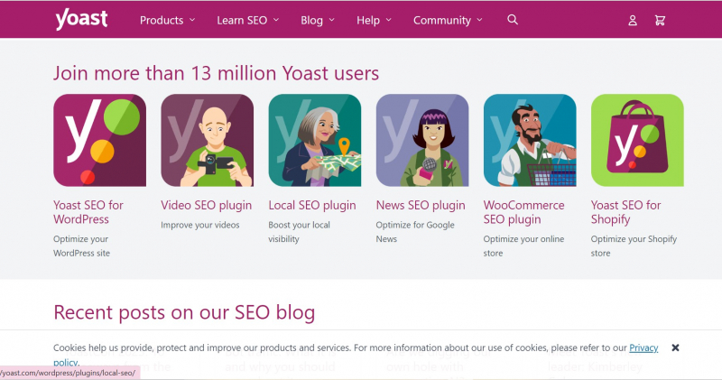 Screenshot of Yoast.com