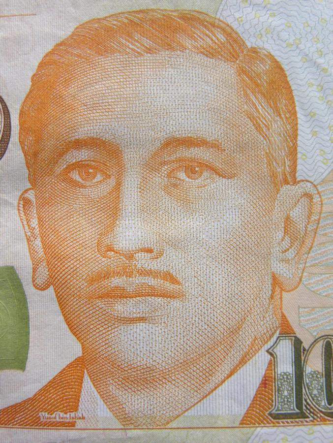 Yusof Bin Ishak Portrait on 100 Dollars -dreamstime.com